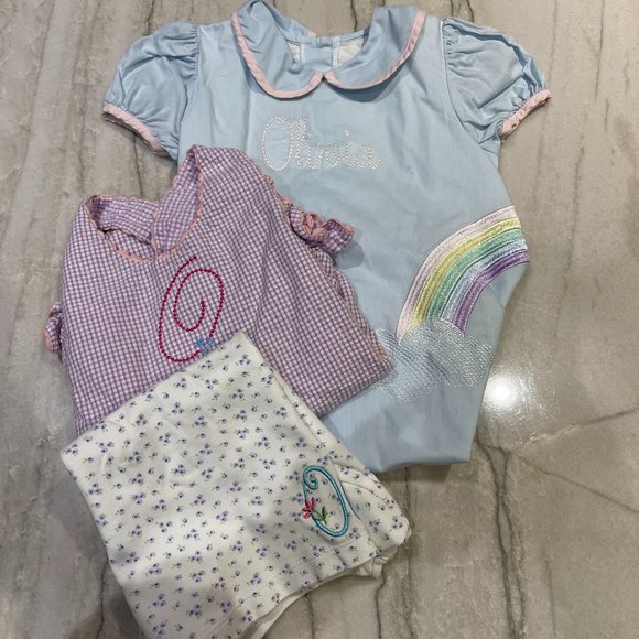 Kissy Kissy Other - Size 4 and 4T "Olivia" and "O" Monogrammed Clothes